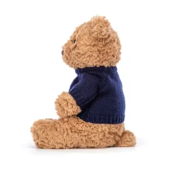 Bartholomew Bear with Personalised Navy Jumper