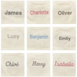 Bashful Black & Cream Puppy with Personalised Cream Jumper