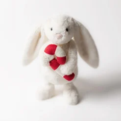 Bashful Bunny with Candy Cane