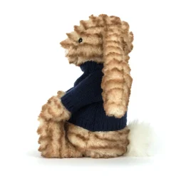Bashful Luxe Bunny Juniper with Personalised Navy Jumper