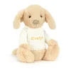 Bashful Luxe Puppy Orlando with Personalised Cream Jumper