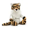 Bashful Tiger with Personalised Cream Jumper
