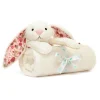 Blossom Cream Bunny 'Berry' Blankie