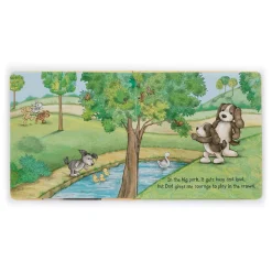 My Dad and Me Book and Bashful Fudge Puppy Medium