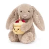 Personalised Bashful Beige Bunny 'Birthday'