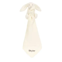Personalised Bashful Cream Bunny Soother