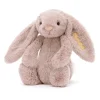 Personalised Bashful Luxe Bunny Rosa Medium