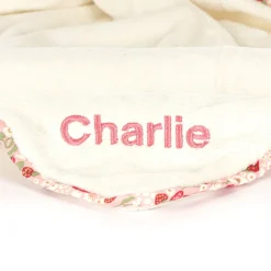 Personalised Blossom Cream Bunny 'Berry' Soother